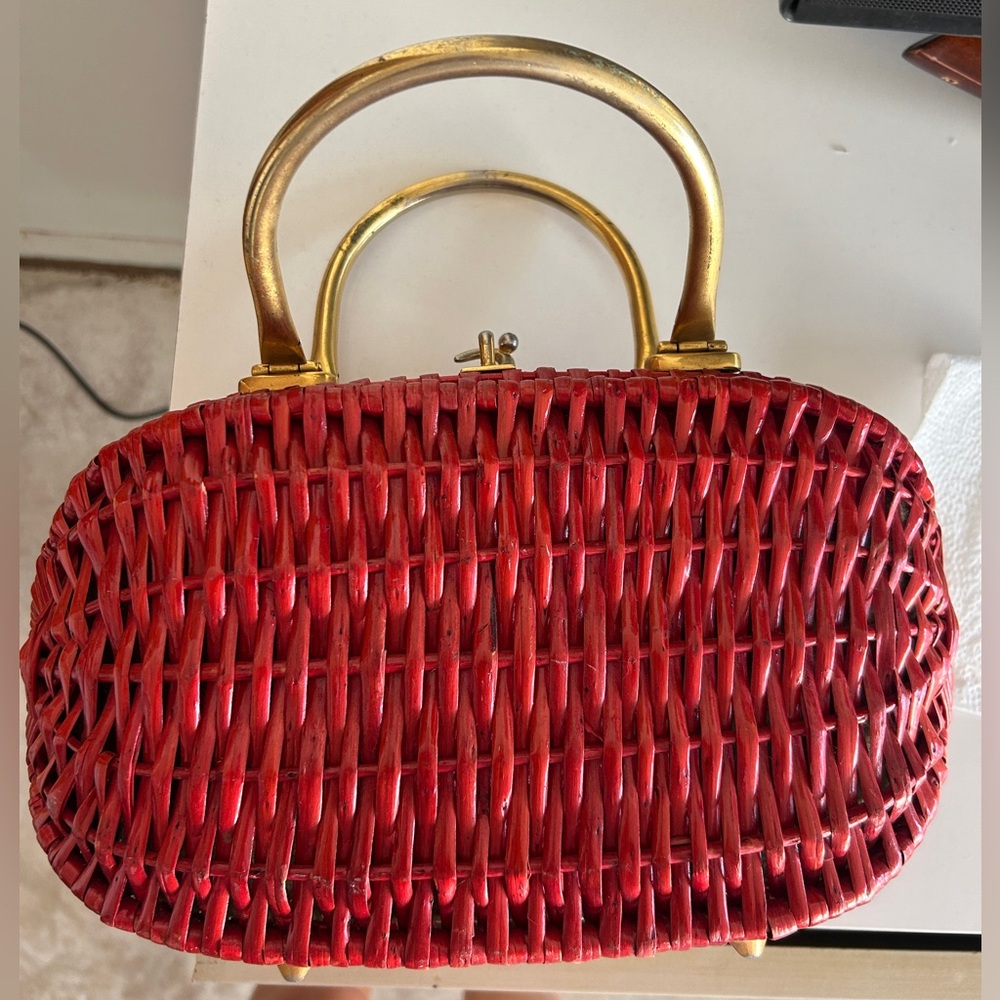 Vintage Koret Wicker Basket Bag